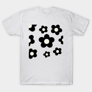 black and white Magnolia T-Shirt